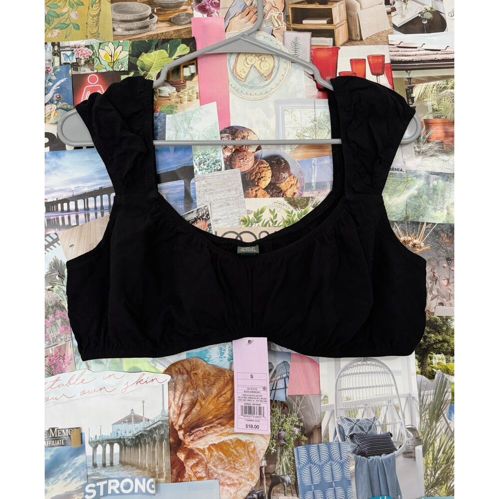 Black Wild Fable Ultra Crop Top S
